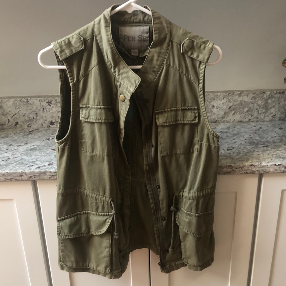 Olive Green Utility Vest